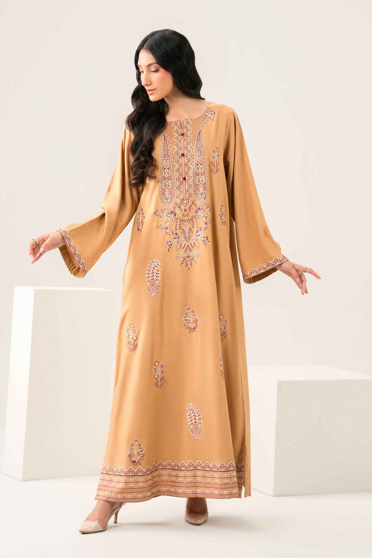 Embroidered Jalabiya - ST1SE-JALA26WV2-2 for Women - Pret Collection | Nishat UAE | Shop Online