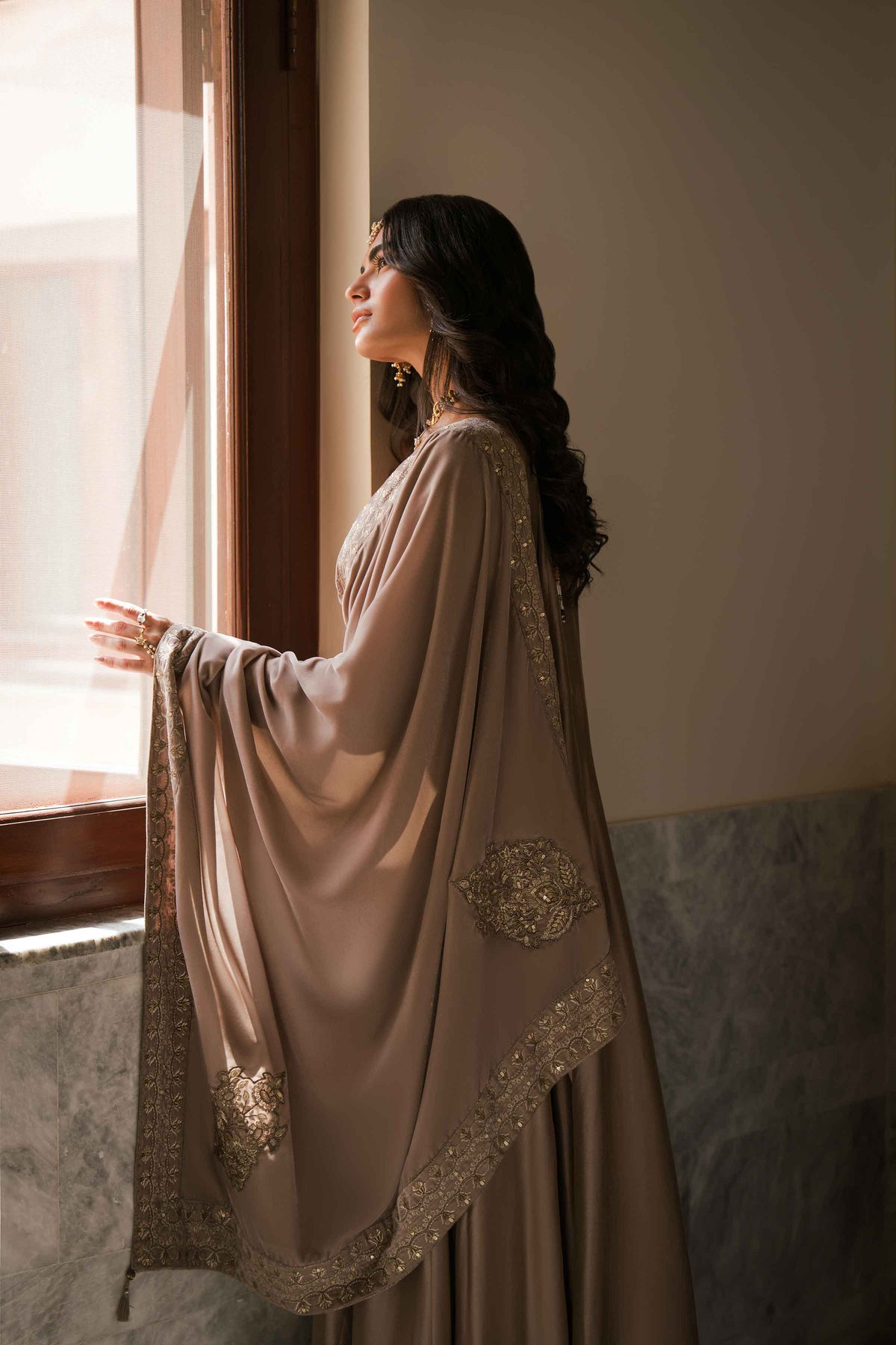 Embroidered Shawl - ST1SE-LUXE26WV1-4