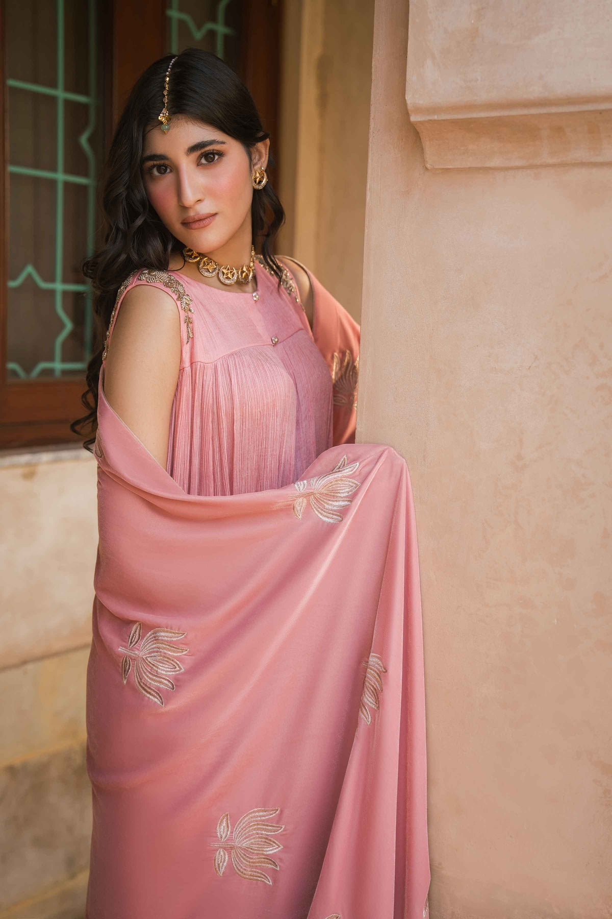 Embroidered Shawl - ST1SE-LUXE26WV1-5