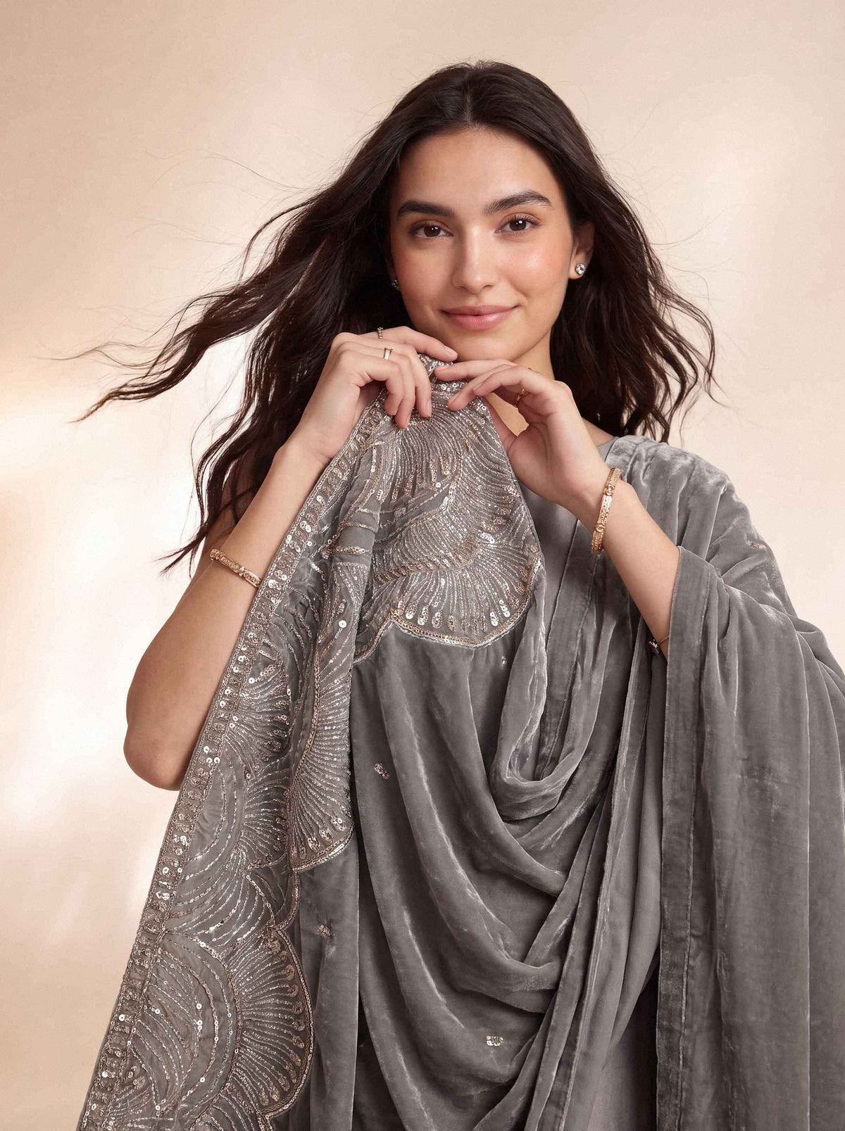 EMBROIDERED SHAWL - ST1SE-LUXE26WV1-6