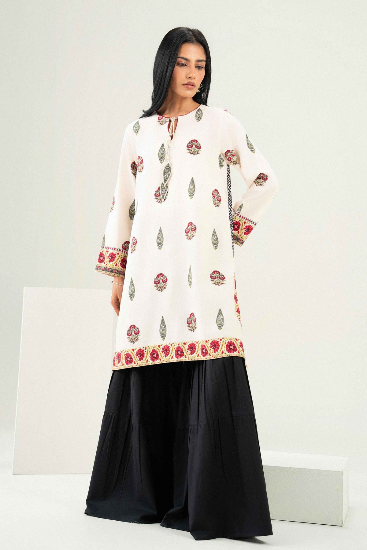 Printed Shirt - ST1SE-PRET26WV1-3 for Women - Pret Collection | Nishat UAE | Shop Online