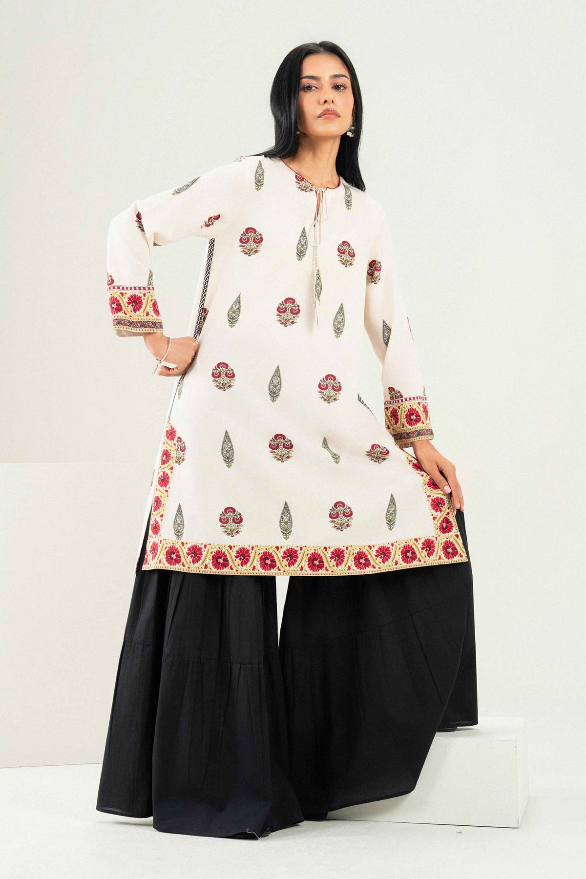 Printed Shirt - ST1SE-PRET26WV1-3 for Women - Pret Collection | Nishat UAE | Shop Online