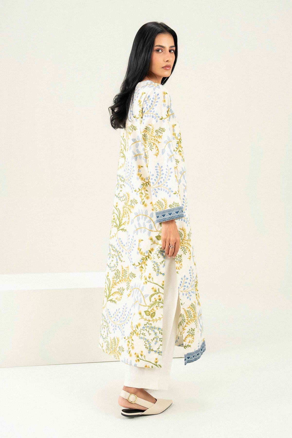 Printed Embroidered Shirt - ST1SE-PRET26WV2-2 for, - Pret Collection | Nishat | Shop Online