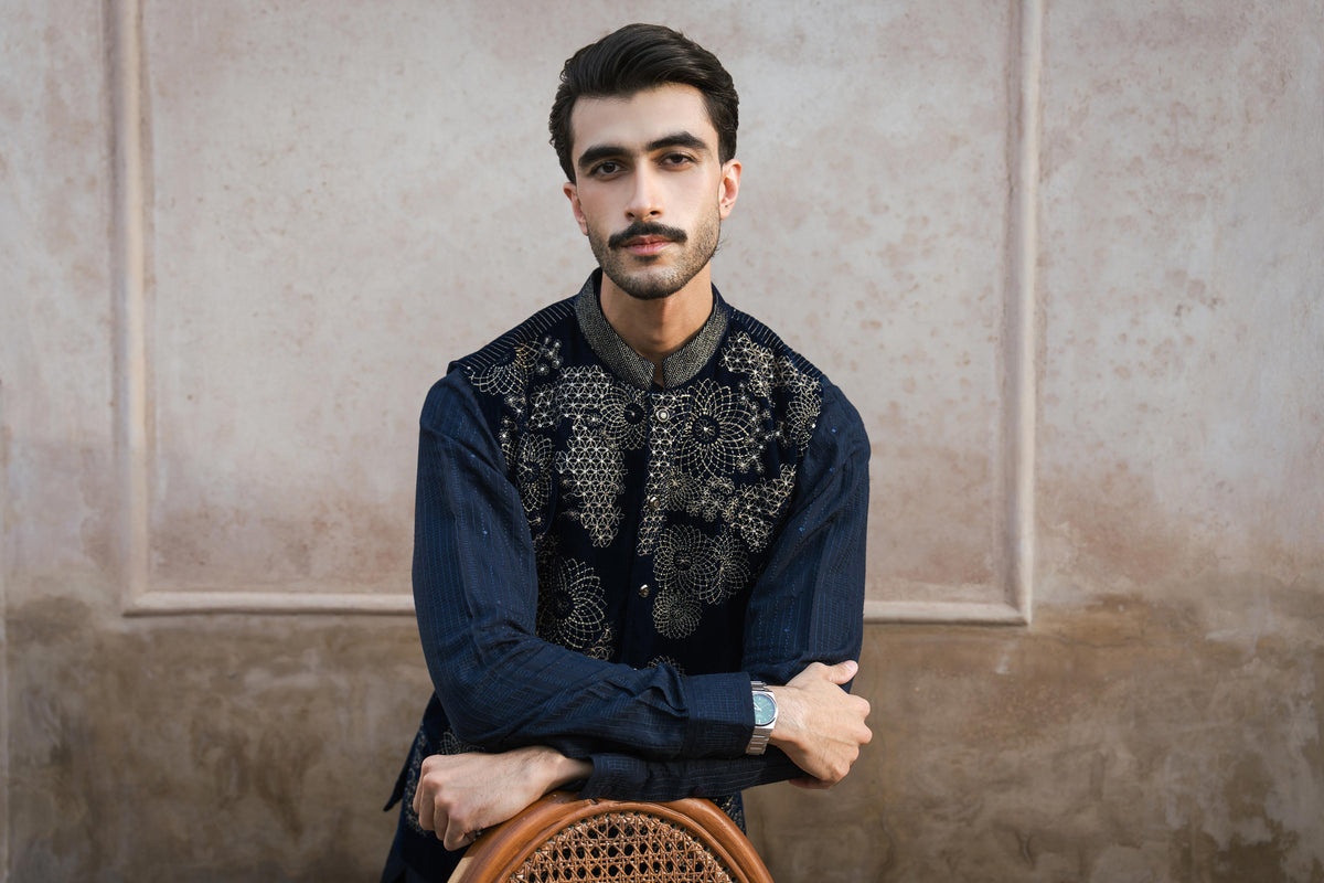 Embroidered Waistcoat - ST1WE-NAQ26WV1-1