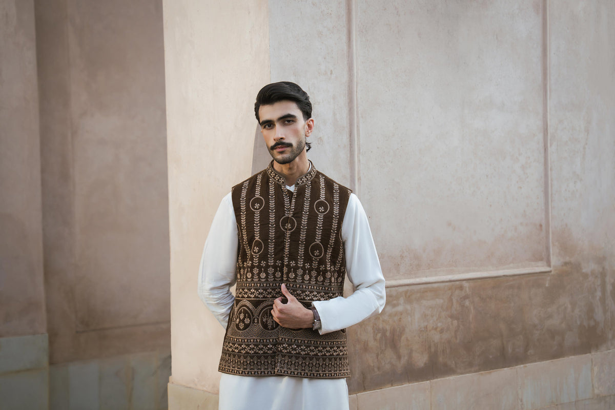 Embroidered Waistcoat - ST1WE-NAQ26WV1-3