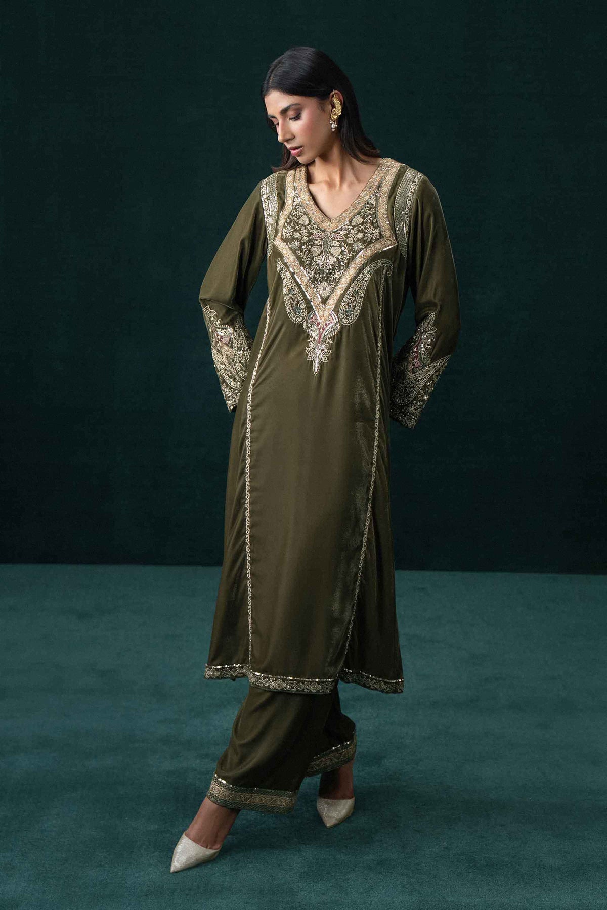 2 Piece - Embroidered Suit - ST2PE-BOUT26WV1-12