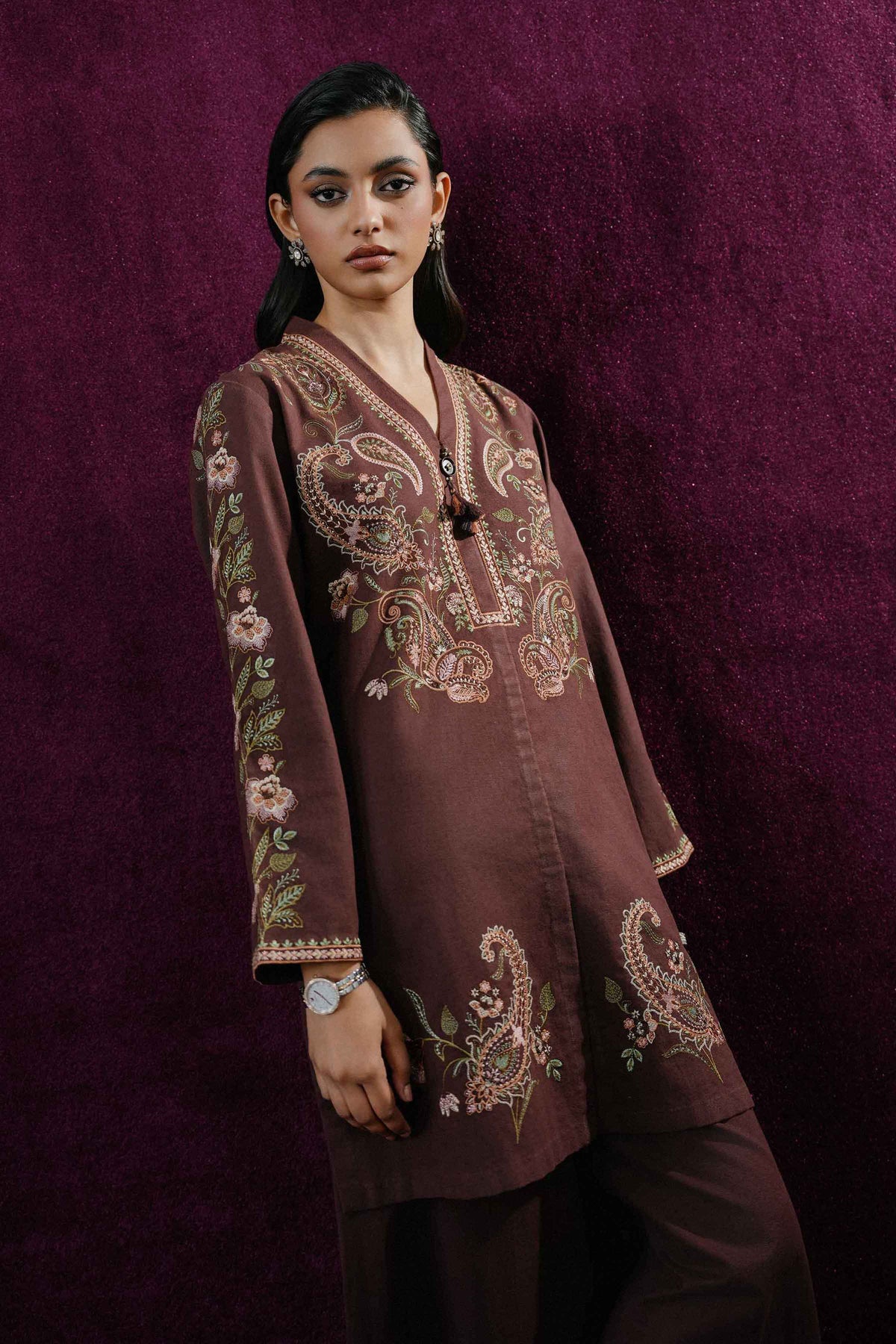 2 PIECE - EMBROIDERED SUIT - ST2PE-BOUT26WV2-23 for Women - Boutique Collection | Nishat UAE | Shop Online