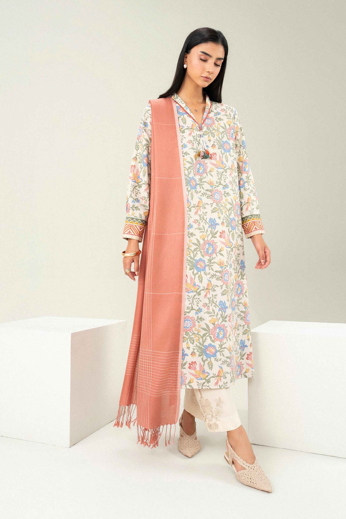 2 Piece - Printed Embroidered Suit - ST2SD-PRET26WV2-5 for, - Pret Collection | Nishat | Shop Online