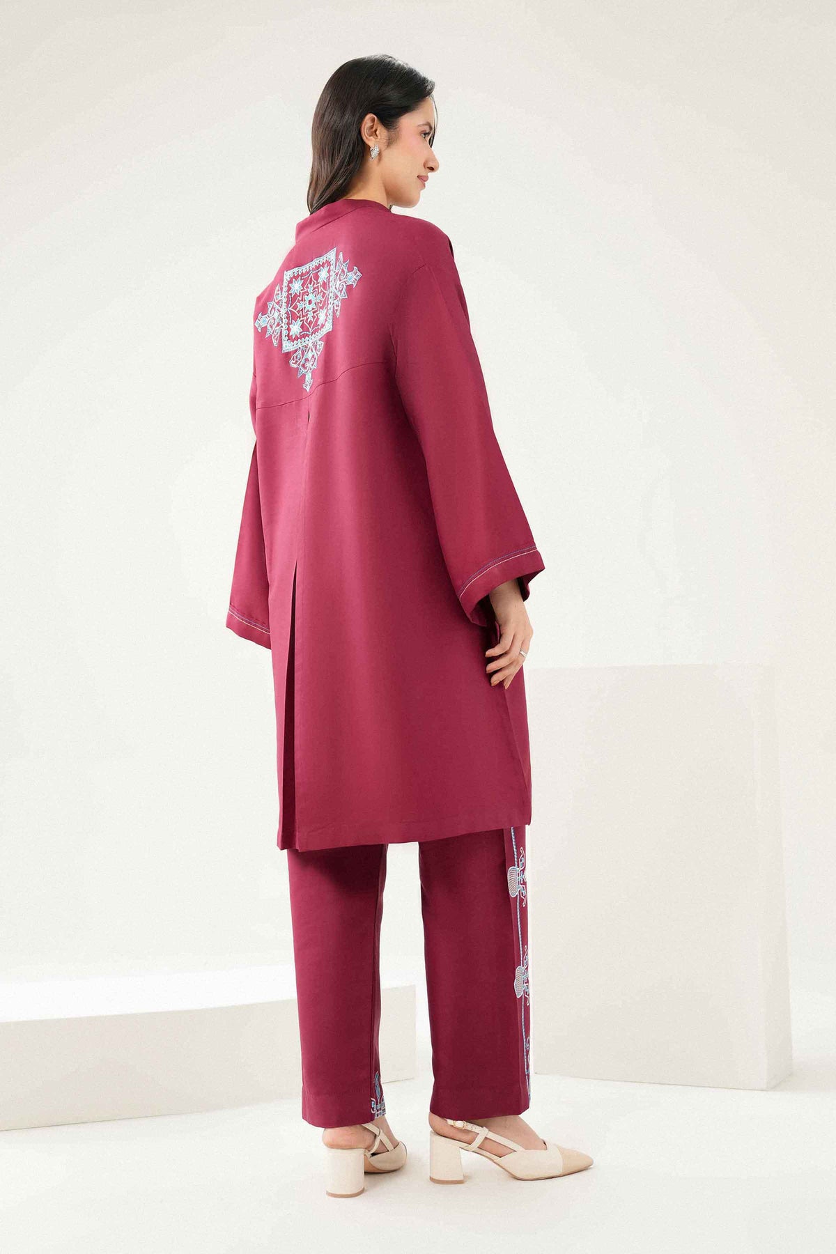 2-Piece Embroidered Suit in Twill ready-to-wear