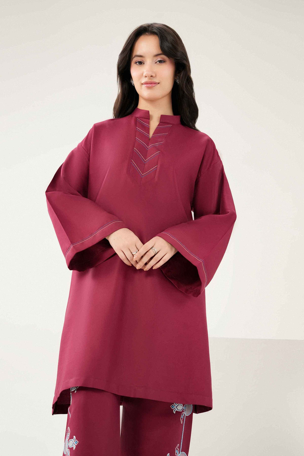 2-Piece Embroidered Suit in Twill ready-to-wear