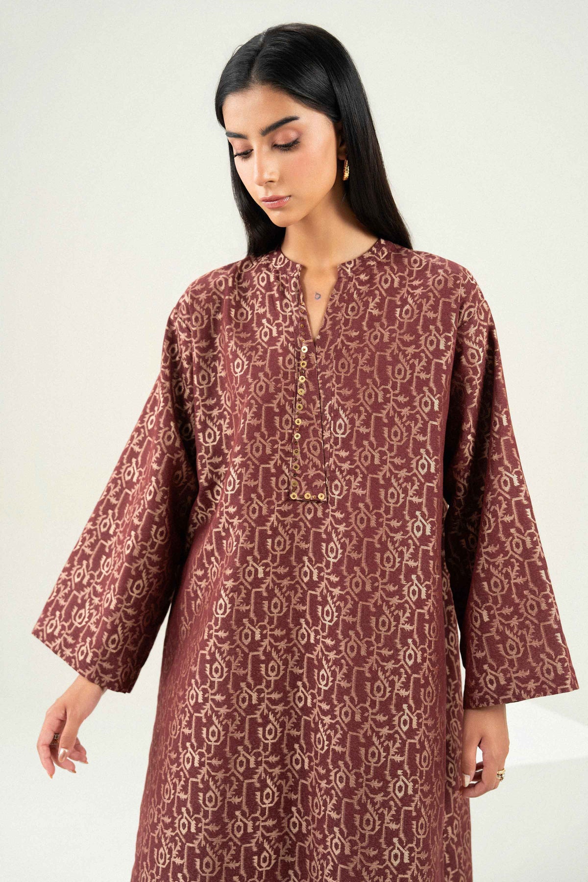 2 Piece - Embroidered Suit - ST2STE-PRET26WV2-11 (trouser fab mis) for, - Pret Collection | Nishat | Shop Online