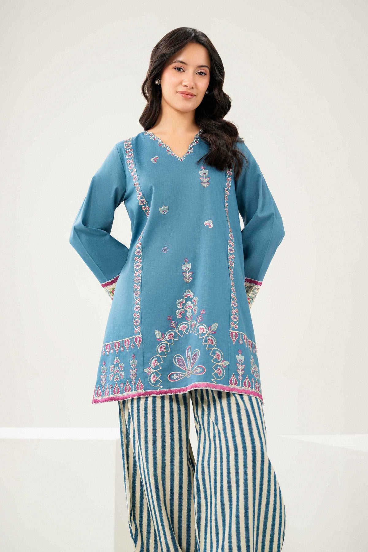 2 Piece - Printed Embroidered Suit - ST2STE-PRET26WV2-22 for Women - Pret Collection | Nishat UAE | Shop Online