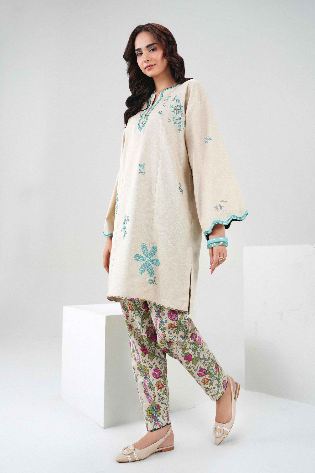 2 Piece - Printed Embroidered Suit - ST2STE-PRET26WV2-23 for, - Pret Collection | Nishat | Shop Online
