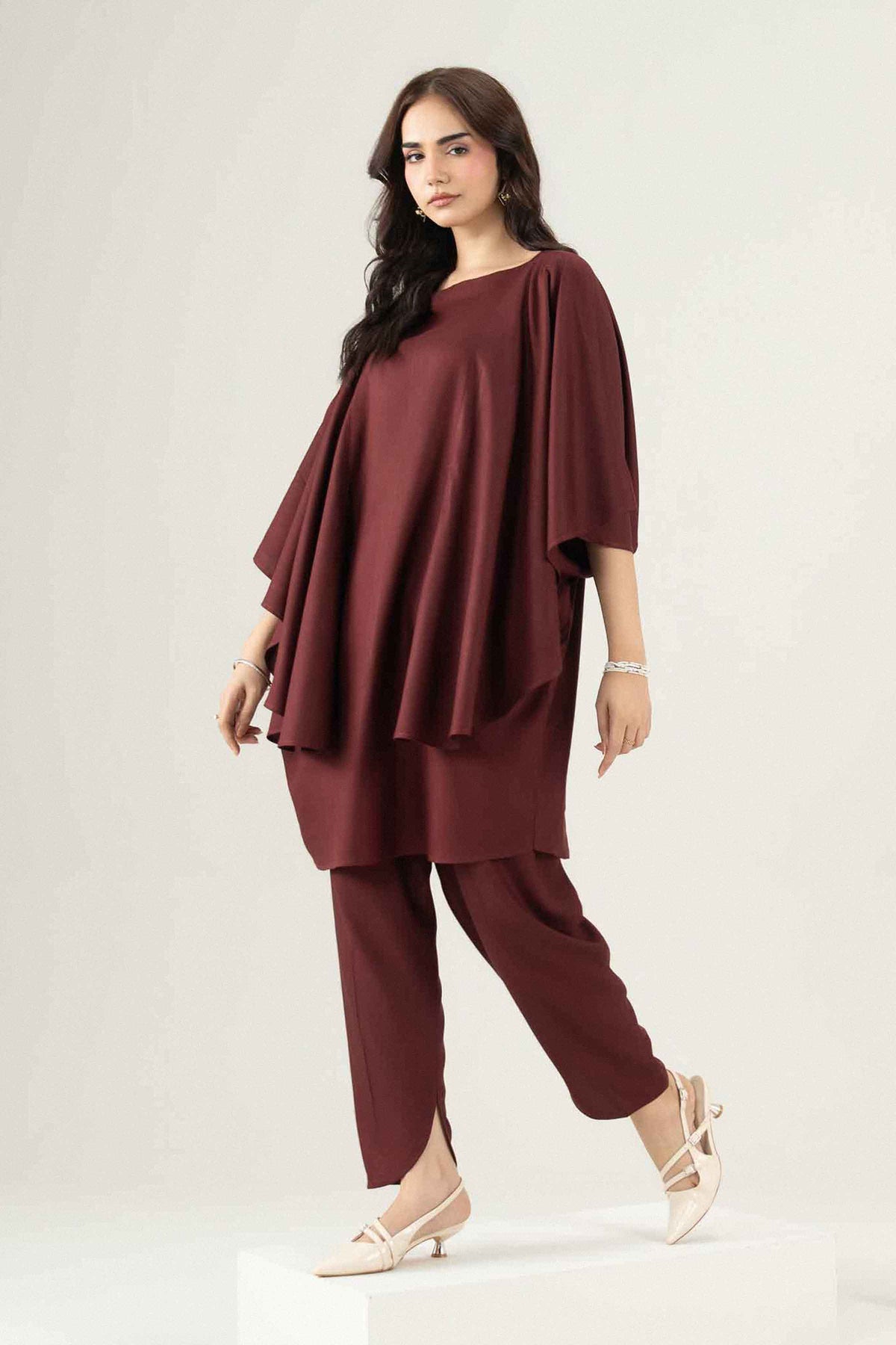 Purple 2-Piece Solid Suit in Linen ready-to-wear