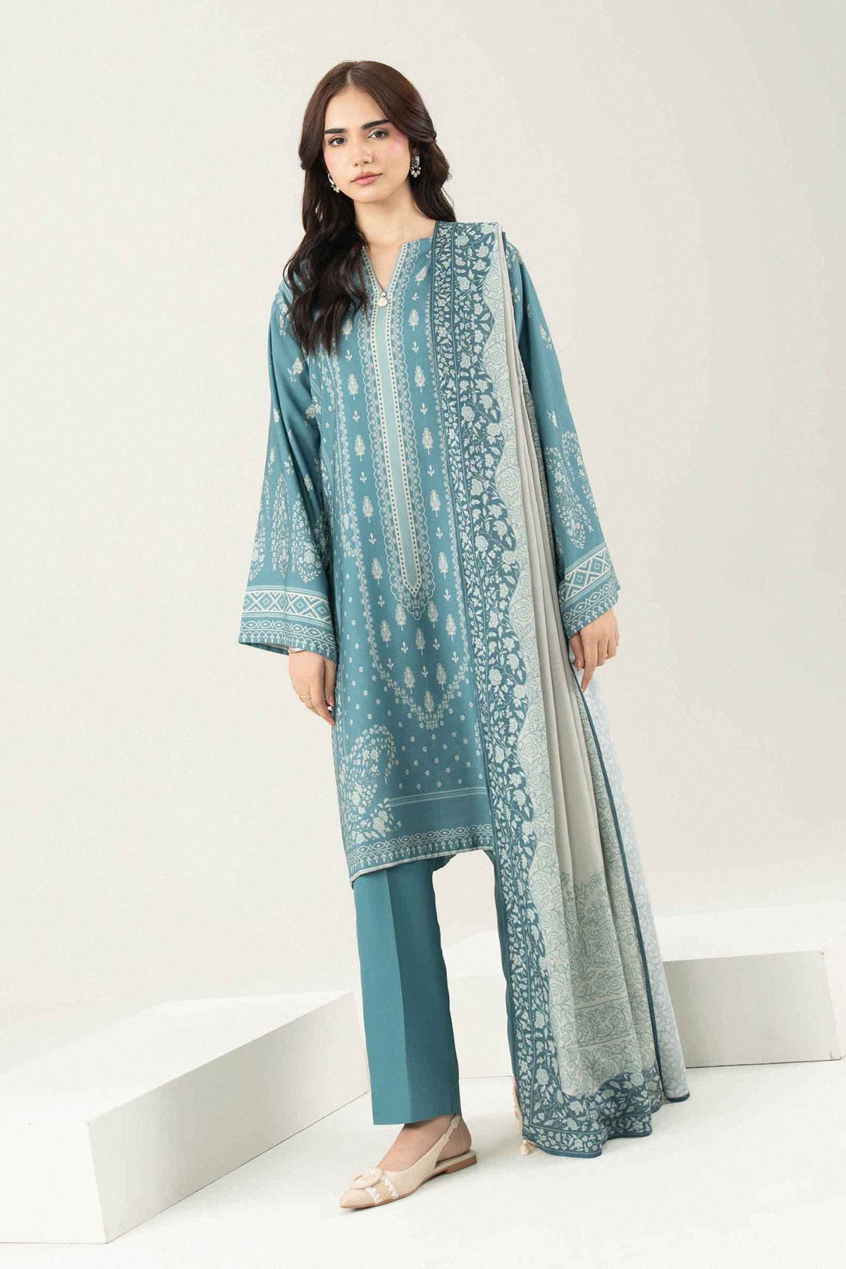 3 Piece - Printed Suit - ST3P-PRET26WV1-12 for Women - Pret Collection | Nishat UAE | Shop Online