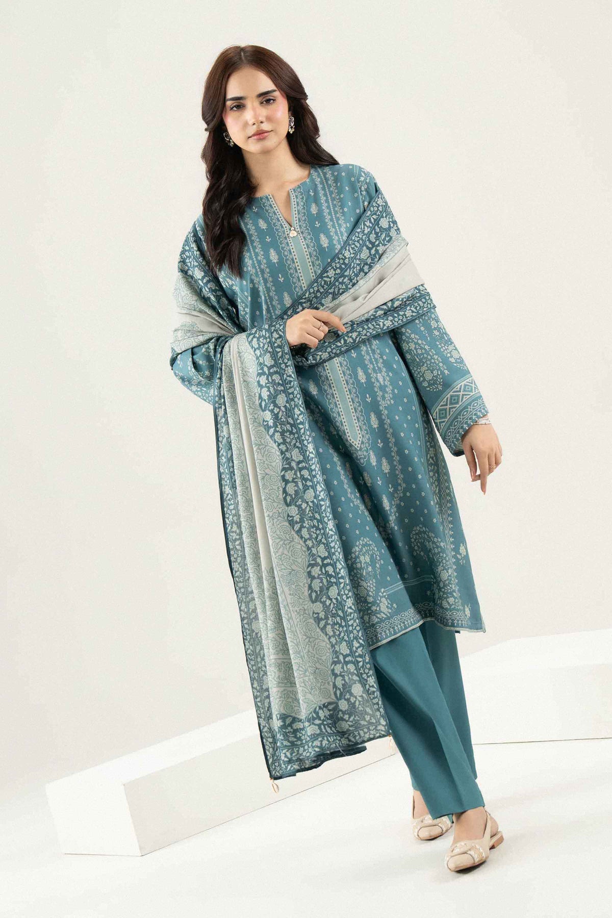 3 Piece - Printed Suit - ST3P-PRET26WV1-12 for Women - Pret Collection | Nishat UAE | Shop Online