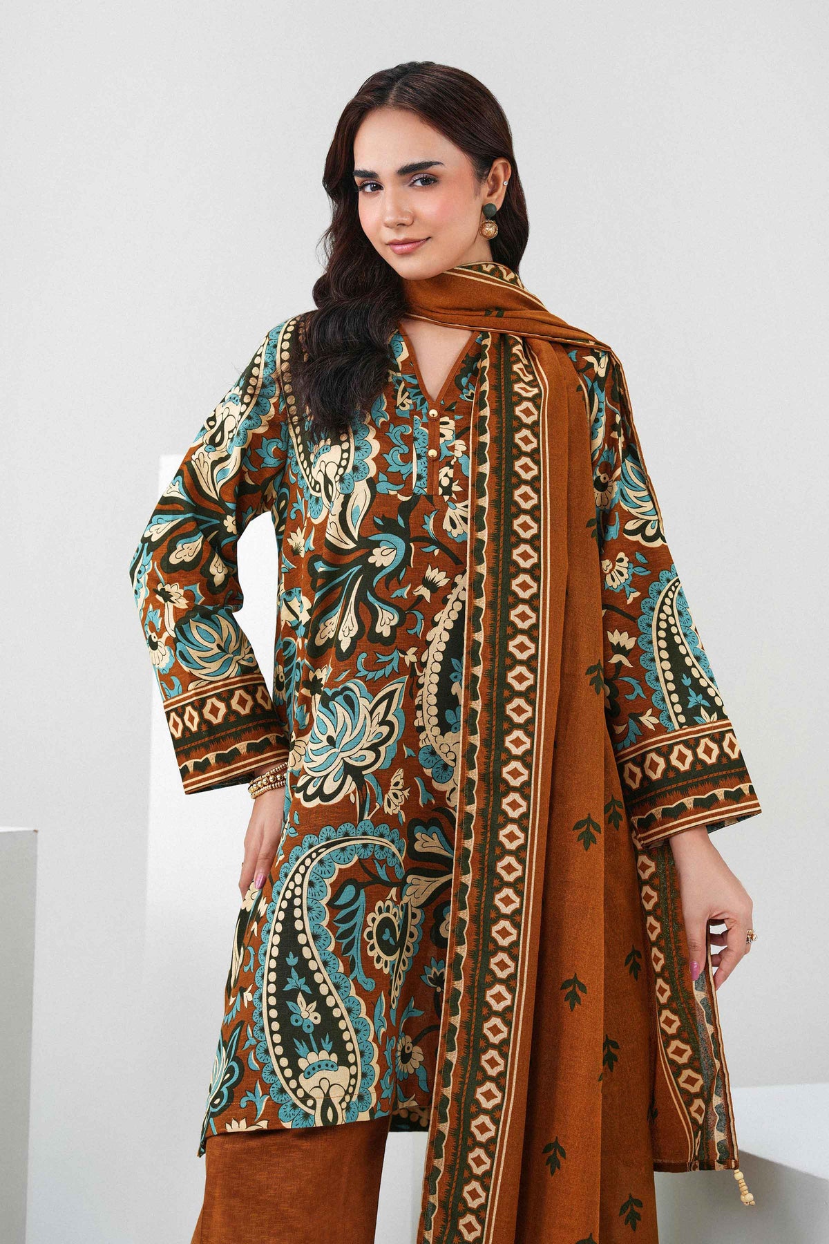 3 Piece - Printed Suit - ST3P-PRET26WV1-5
