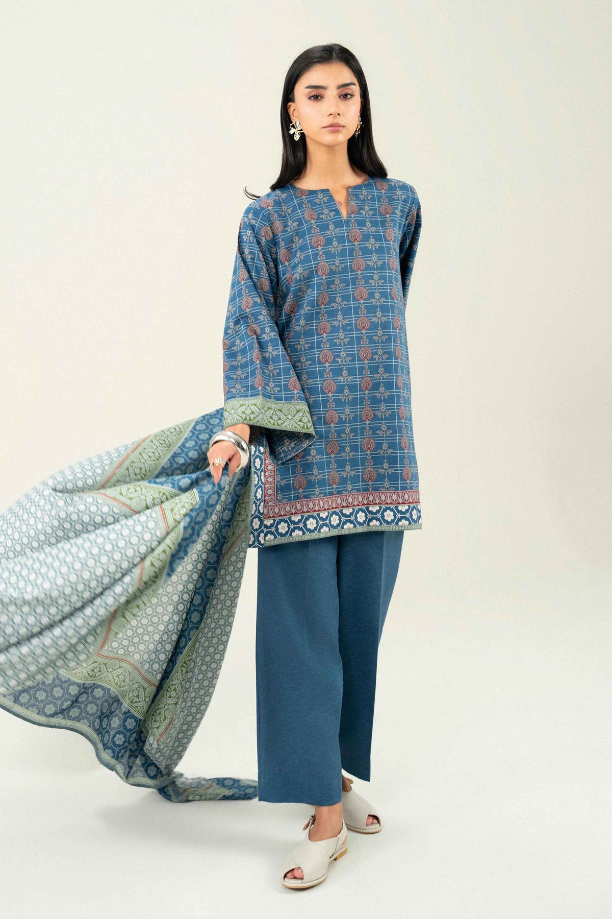3 Piece - Printed Suit - ST3P-PRET26WV1-7