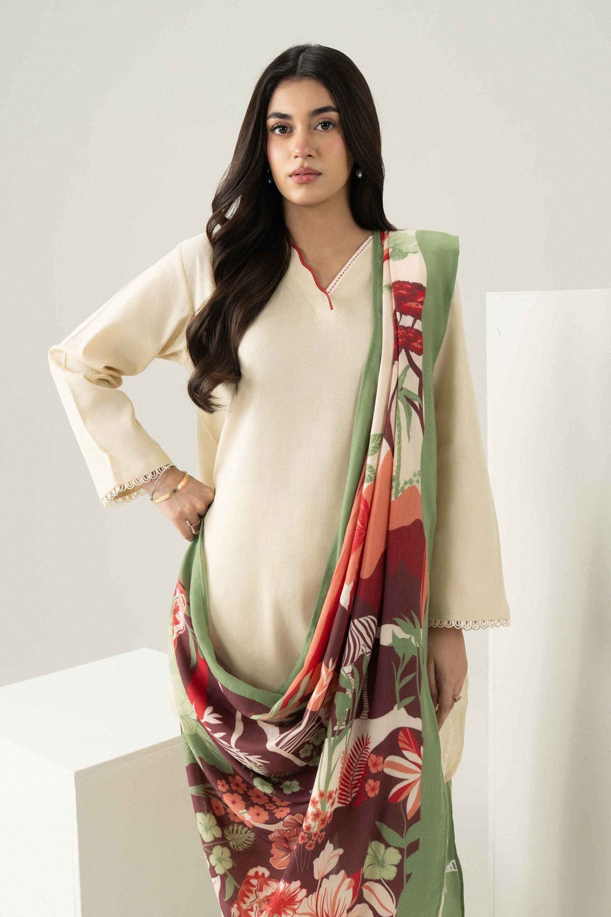 3 Piece - Printed Suit - ST3P-PRET26WV2-3 for Women - Pret Collection | Nishat UAE | Shop Online