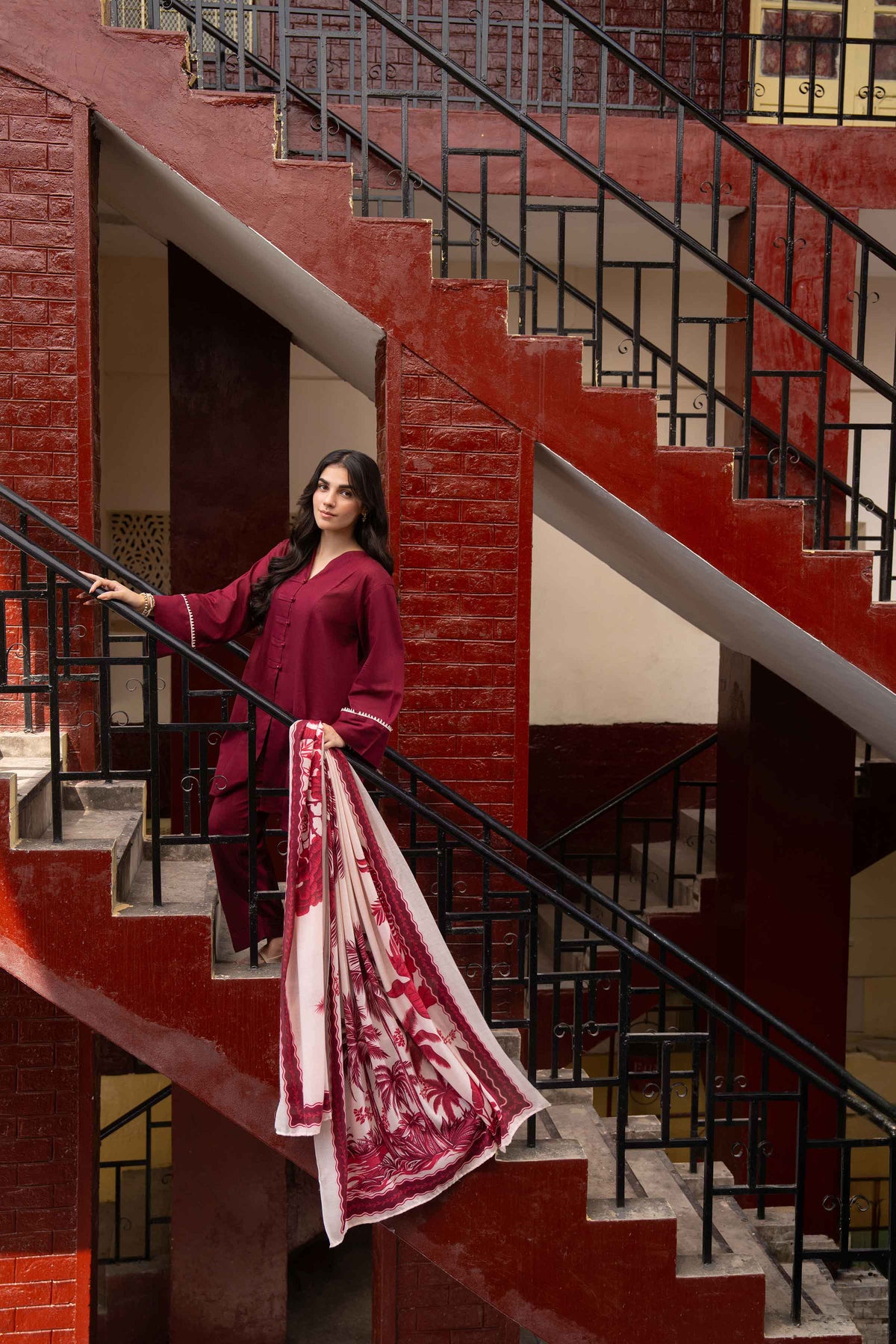 3 Piece - Printed Suit - ST3P-PRET26WV2-5 for Women - Pret Collection | Nishat UAE | Shop Online