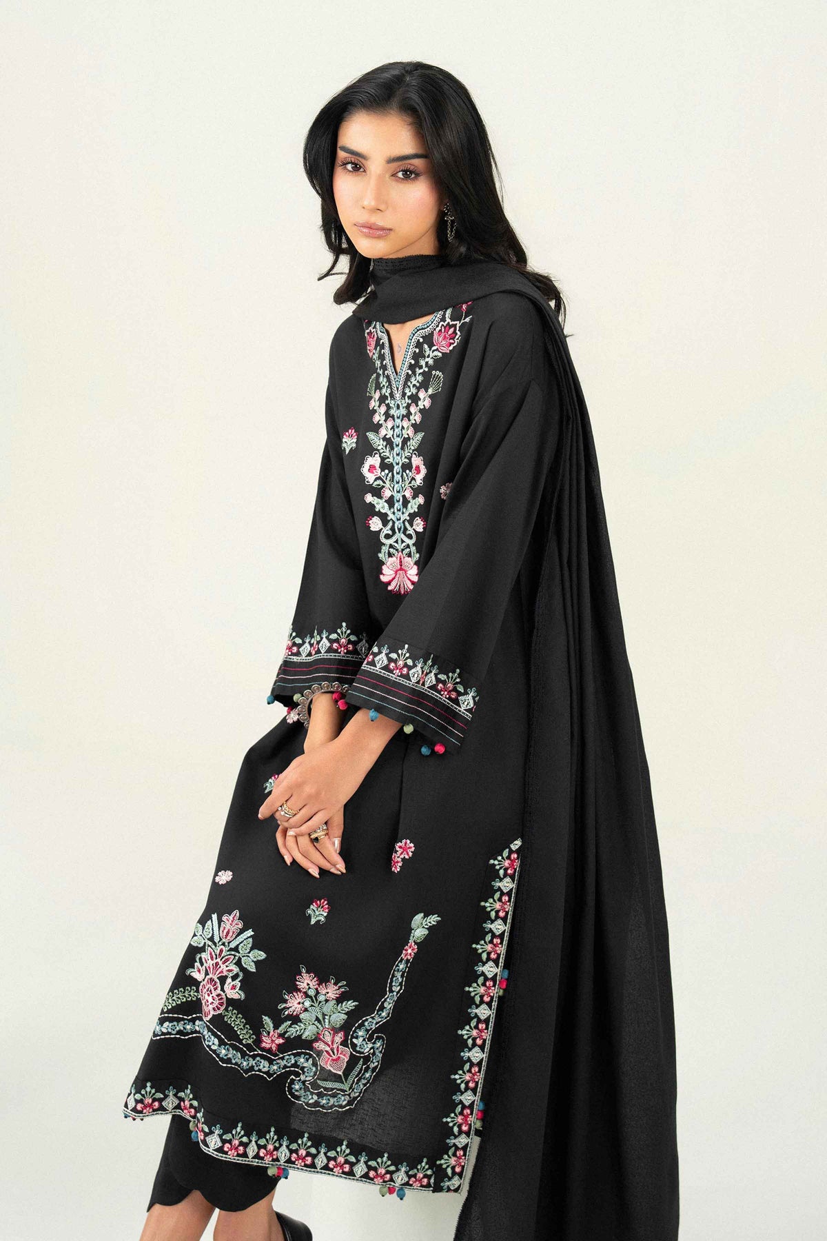 3 Piece - Embroidered Suit - ST3PE-PRET26WV1-18