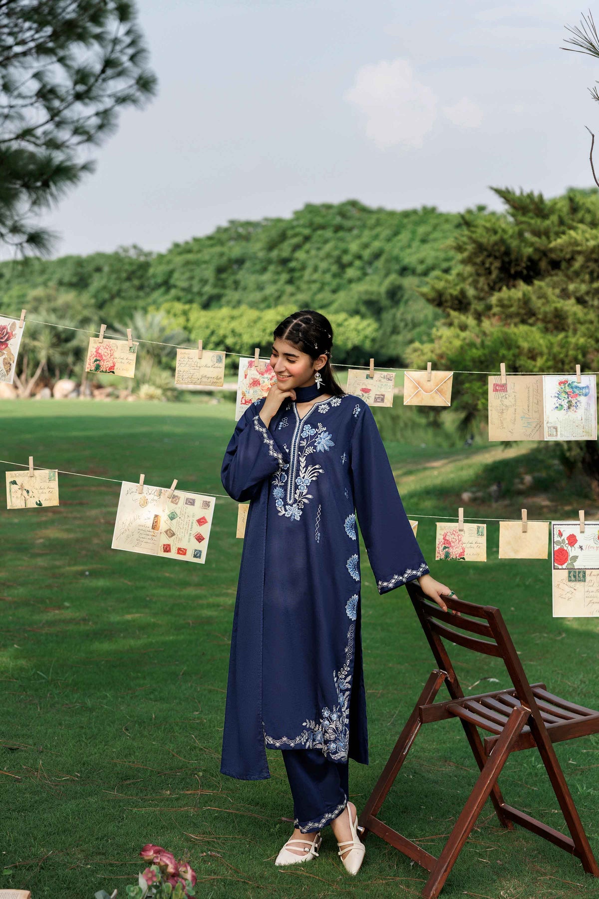 3 Piece - Embroidered Suit - ST3PE-PRET26WV1-23