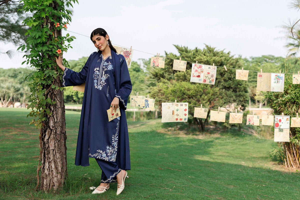 3 Piece - Embroidered Suit - ST3PE-PRET26WV1-23