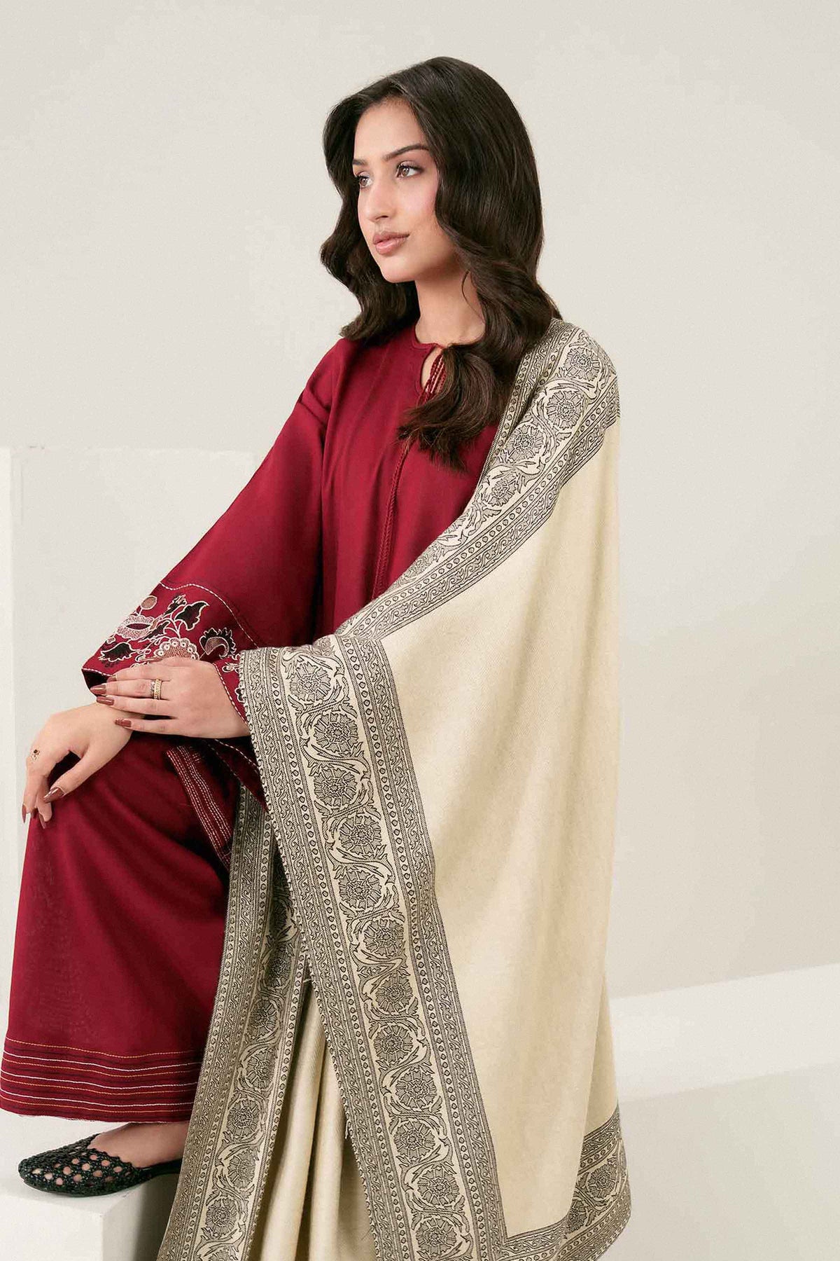 3-Piece Embroidered Suit in Twill ready-to-wear