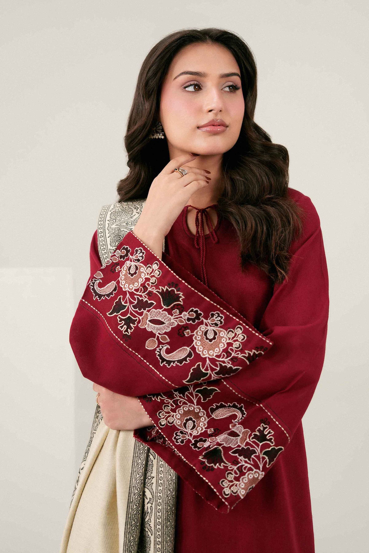 3-Piece Embroidered Suit in Twill ready-to-wear