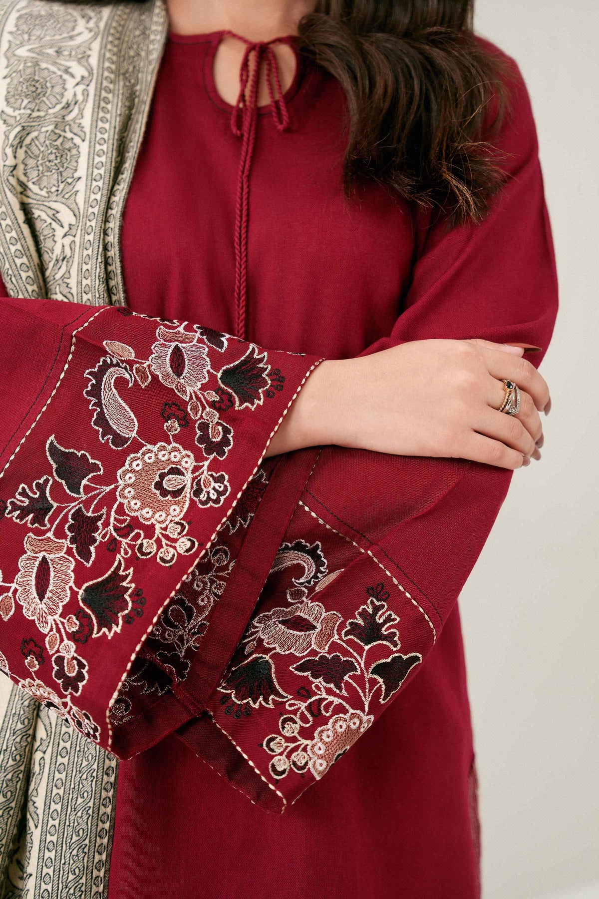 3-Piece Embroidered Suit in Twill ready-to-wear