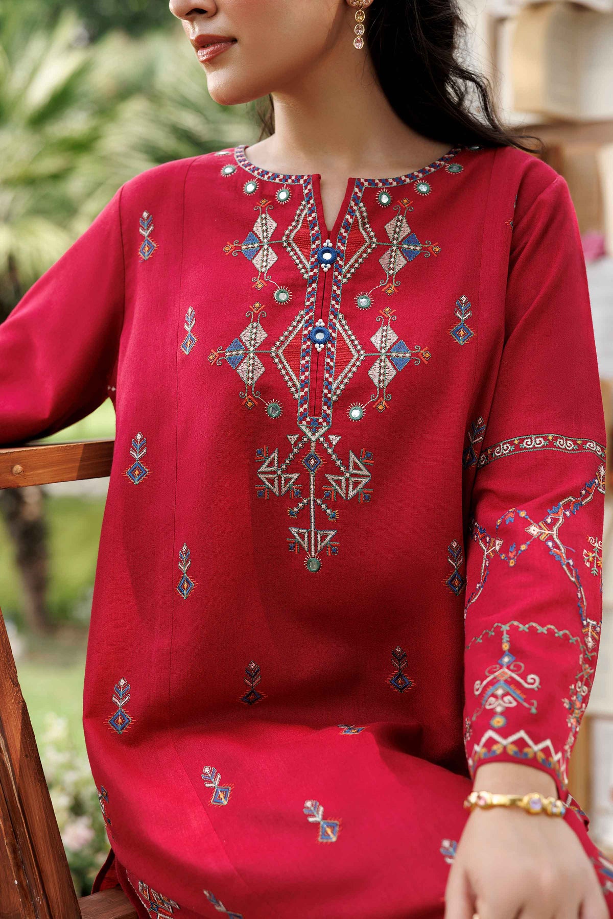 3 Piece - Embroidered Suit - ST3PE-PRET26WV2-30