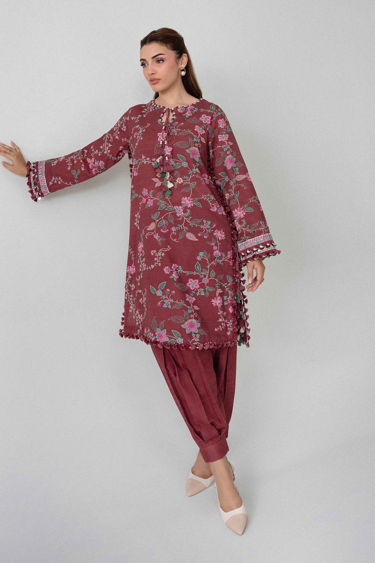 2 Piece - Printed Suit - U2ST-NISHA26WV1-17 for, - Unstitched Collection | Nishat | Shop Online