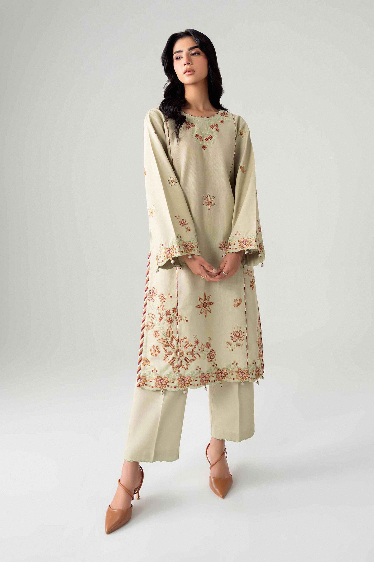 2 Piece - Embroidered Suit - U2STE-NISHA26WV1-13 for, - Unstitched Collection | Nishat | Shop Online