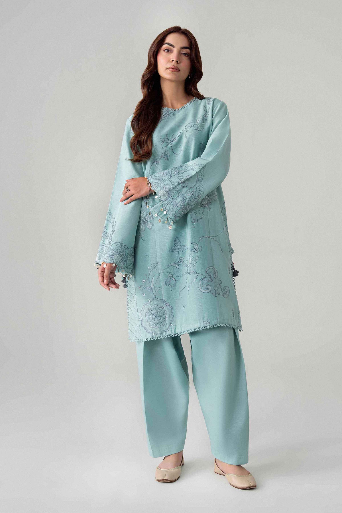 2 Piece - Embroidered Suit - U2STE-NISHA26WV1-15
