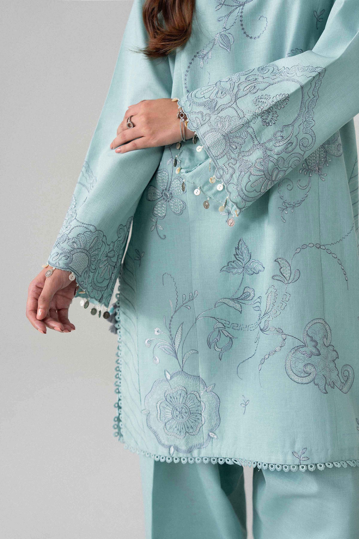 2 Piece - Embroidered Suit - U2STE-NISHA26WV1-15