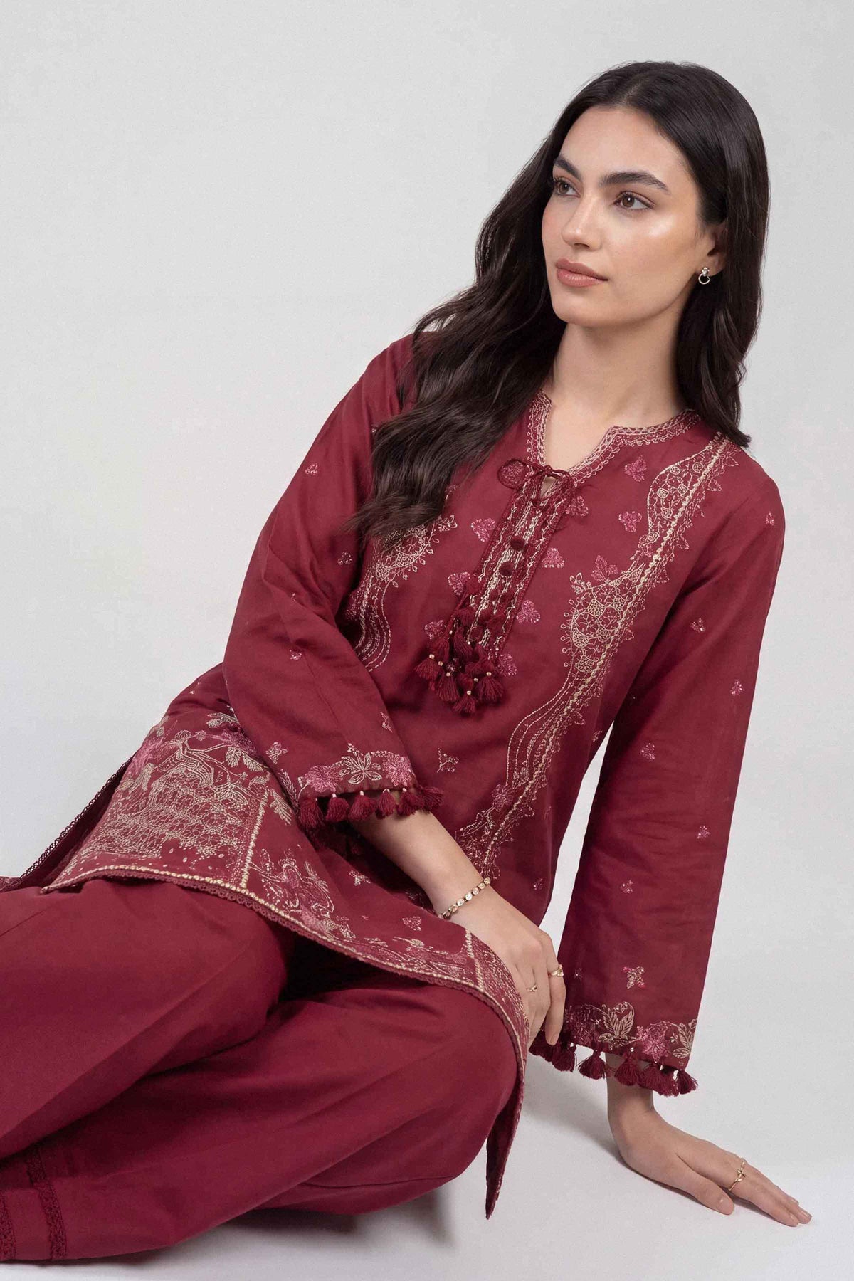 2 Piece - Embroidered Suit - U2STE-NISHA26WV1-76