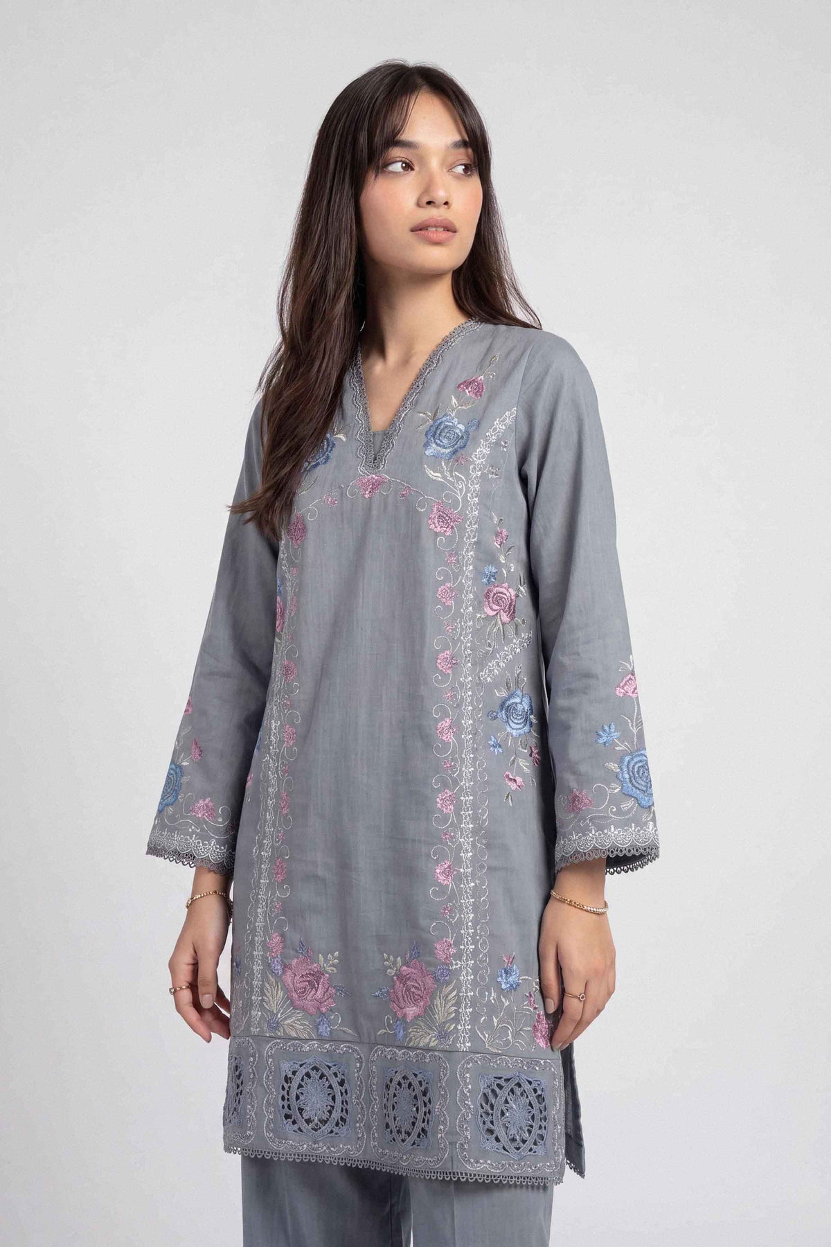 2 Piece - Embroidered Suit - U2STE-NISHA26WV1-81