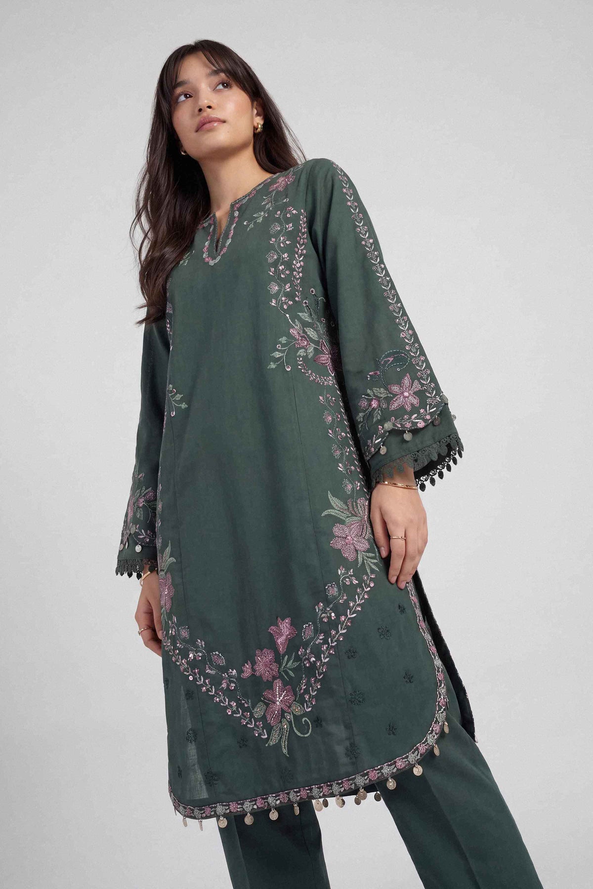 2 Piece - Embroidered Suit - U2STE-NISHA26WV1-82