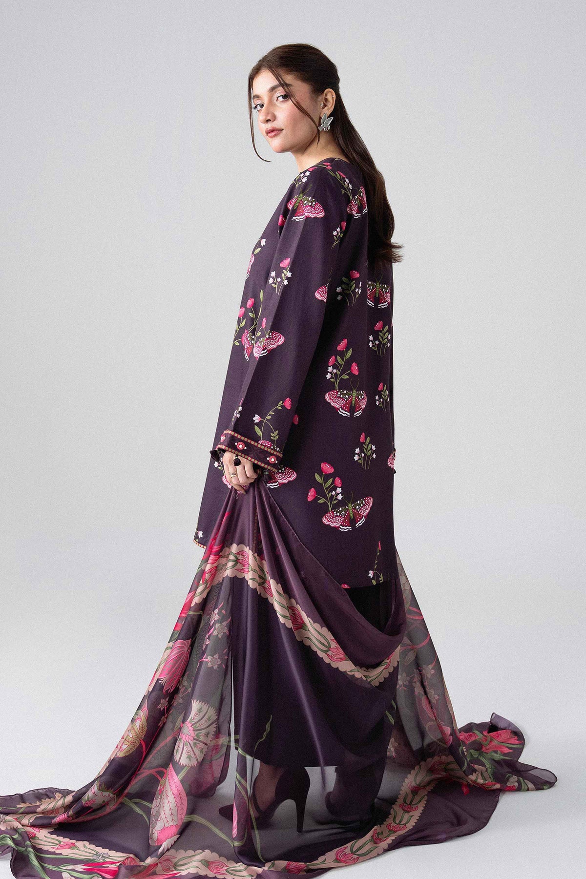 3 Piece - Digital Printed Suit - U3P-NISHA26WV1-1