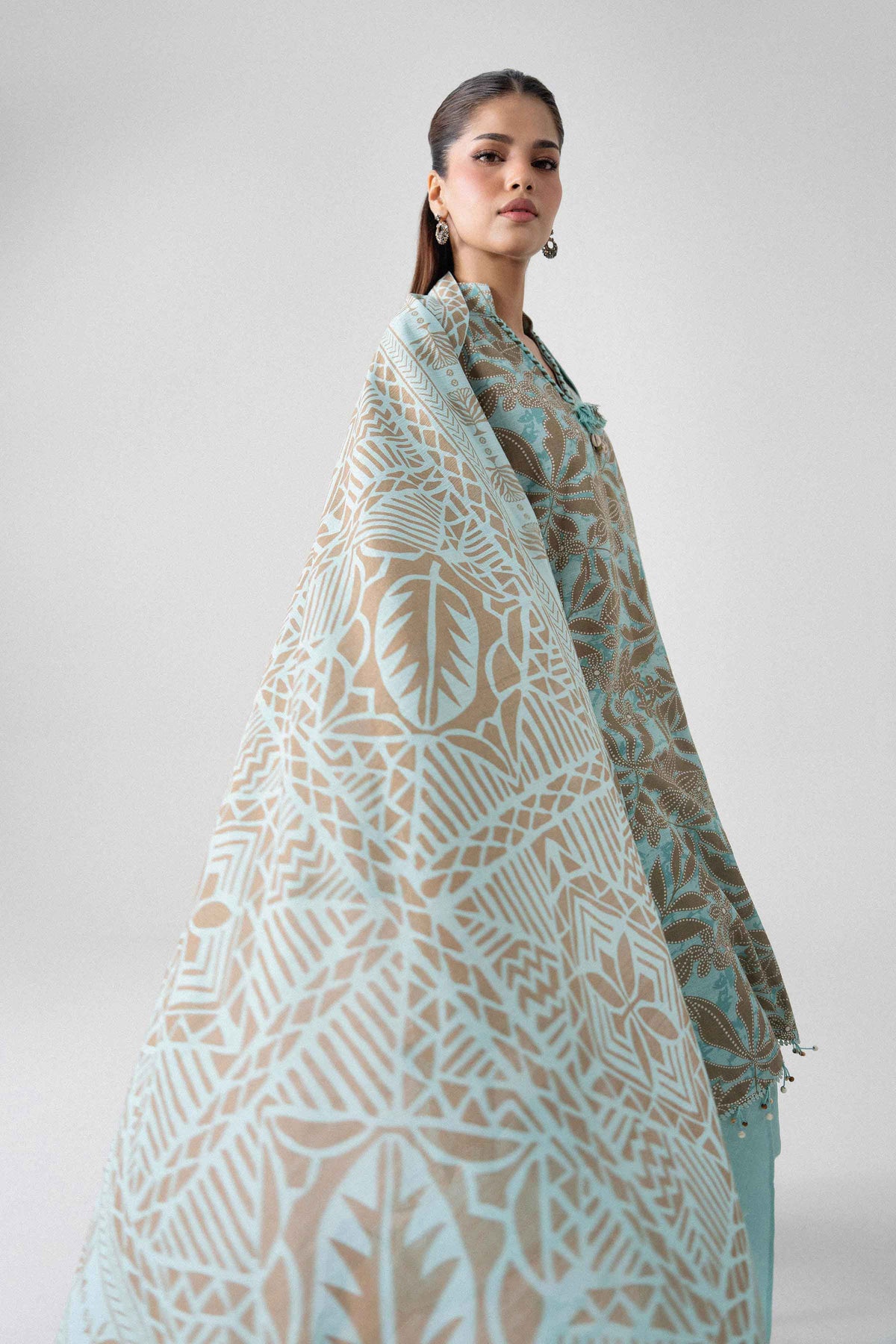3 Piece - Printed Suit - U3P-NISHA26WV1-16
