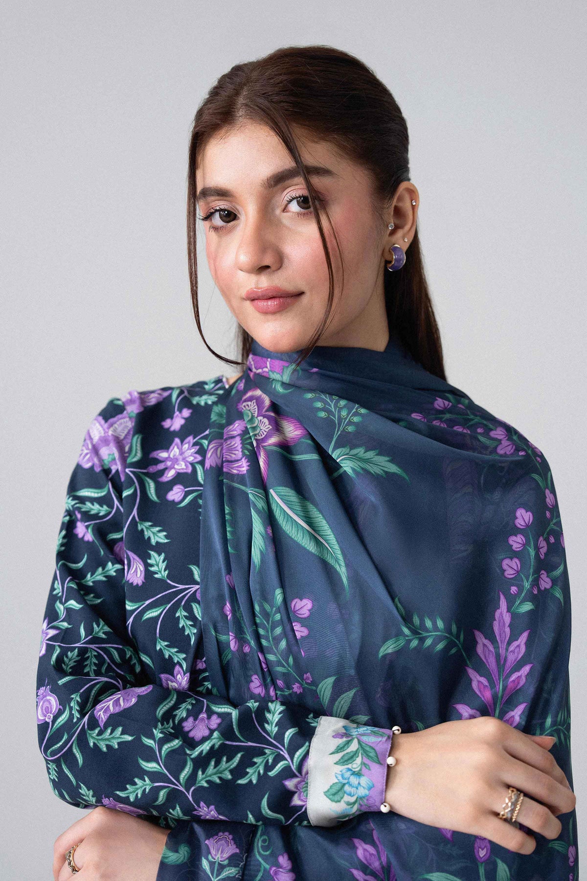 3 Piece - Digital Printed Suit - U3P-NISHA26WV1-2