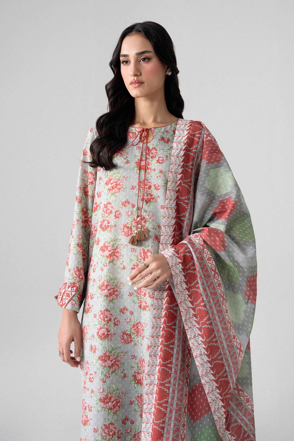 3 Piece - Printed Suit - U3P-NISHA26WV1-27