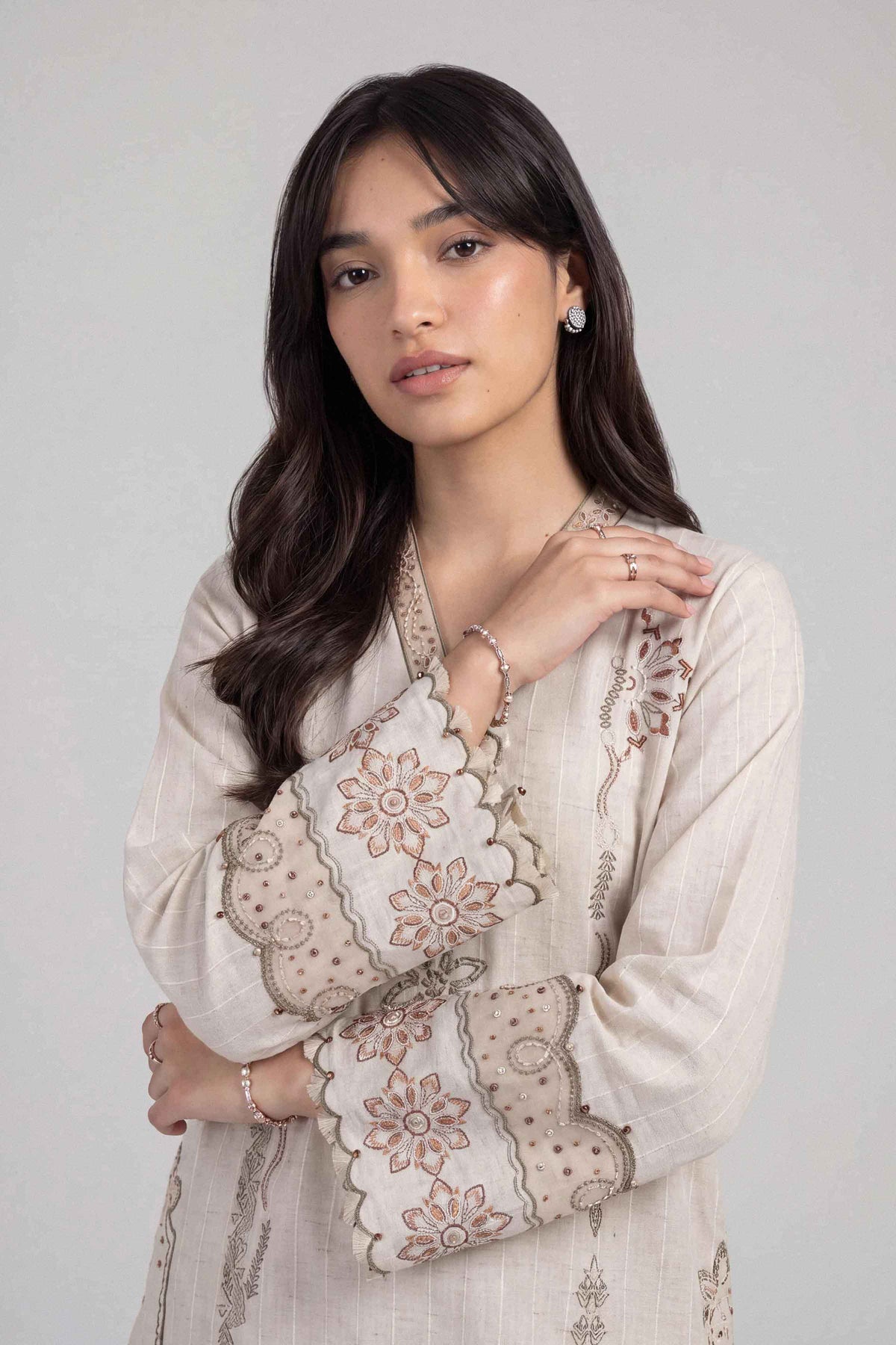 2 Piece - Embroidered Suit - U3P-NISHA26WV1-35