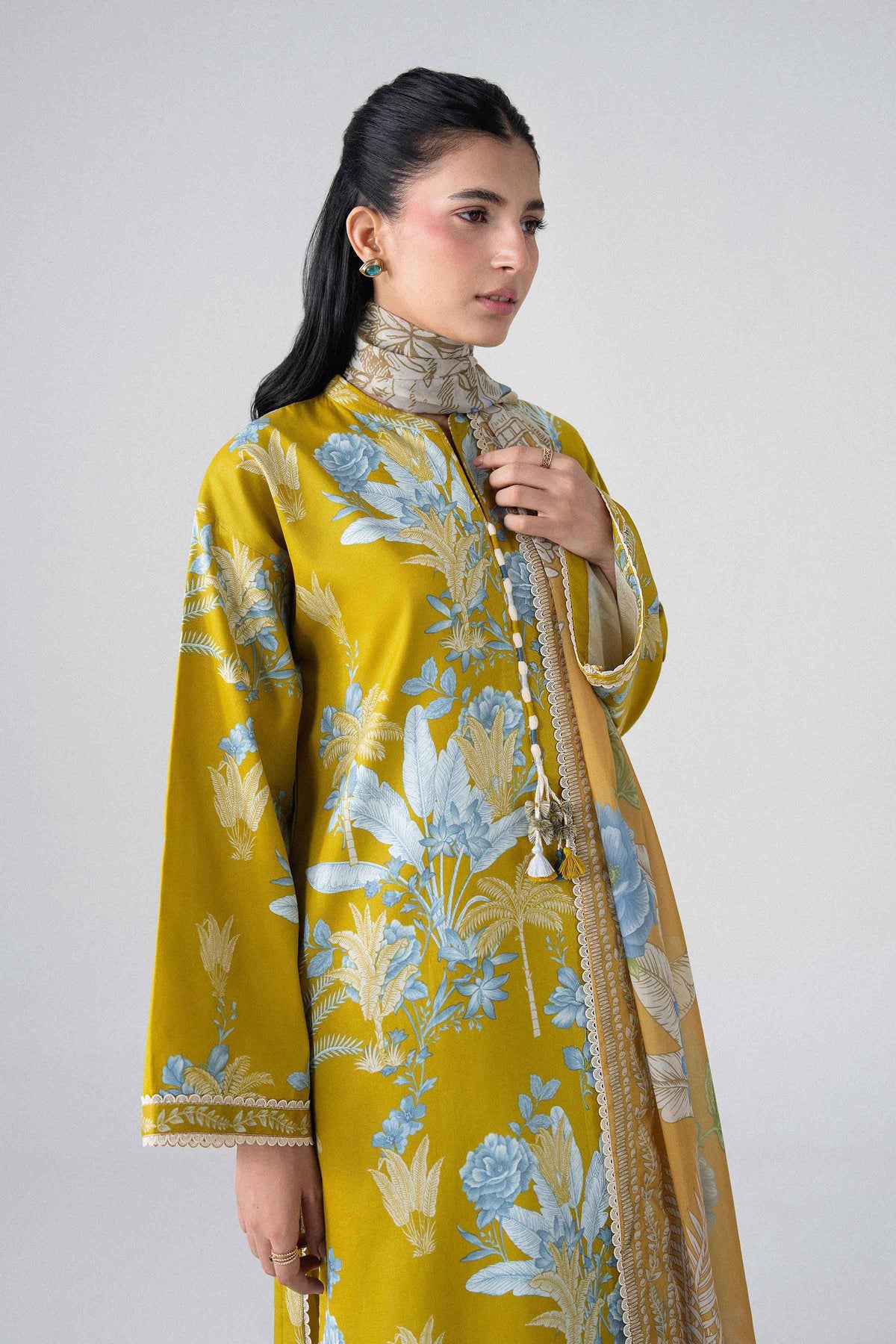 3 Piece - Digital Printed Suit - U3P-NISHA26WV1-4