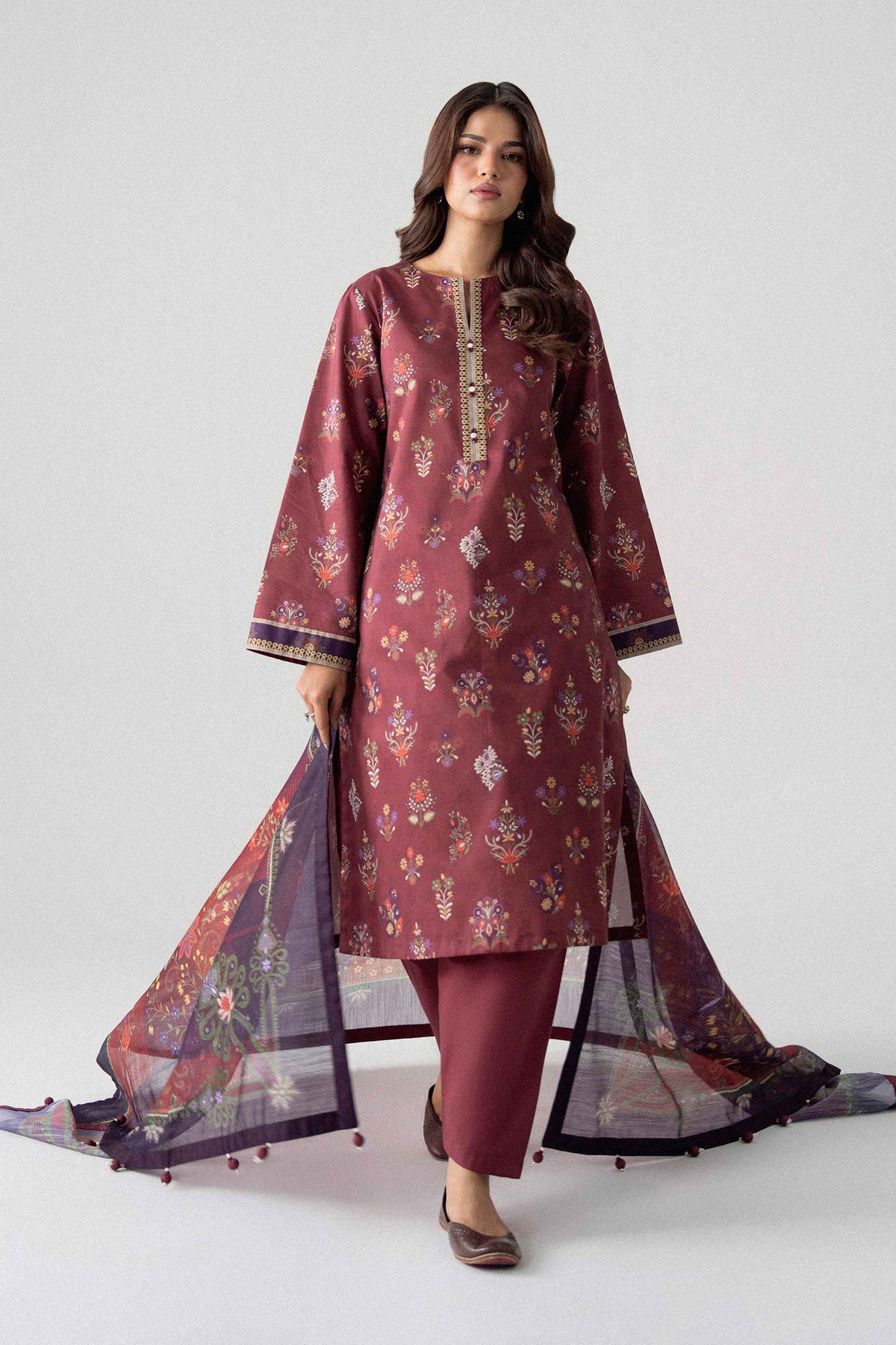 3-Piece Digital Printed Suit in Lawn unstitched