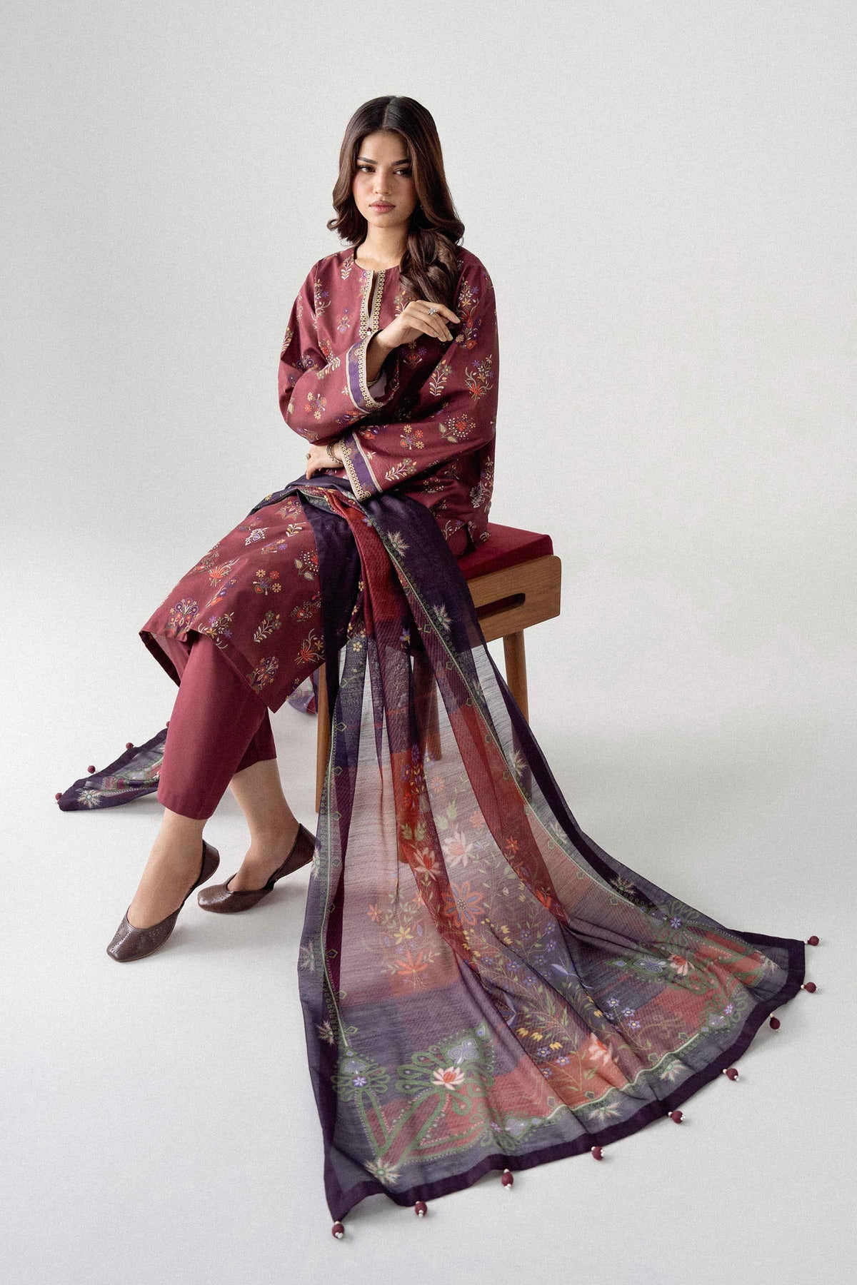 3-Piece Digital Printed Suit in Lawn unstitched