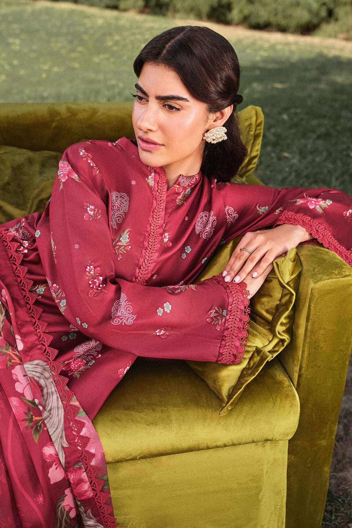 3 Piece - Digital Printed Suit - U3P-NISHA26WV1-5