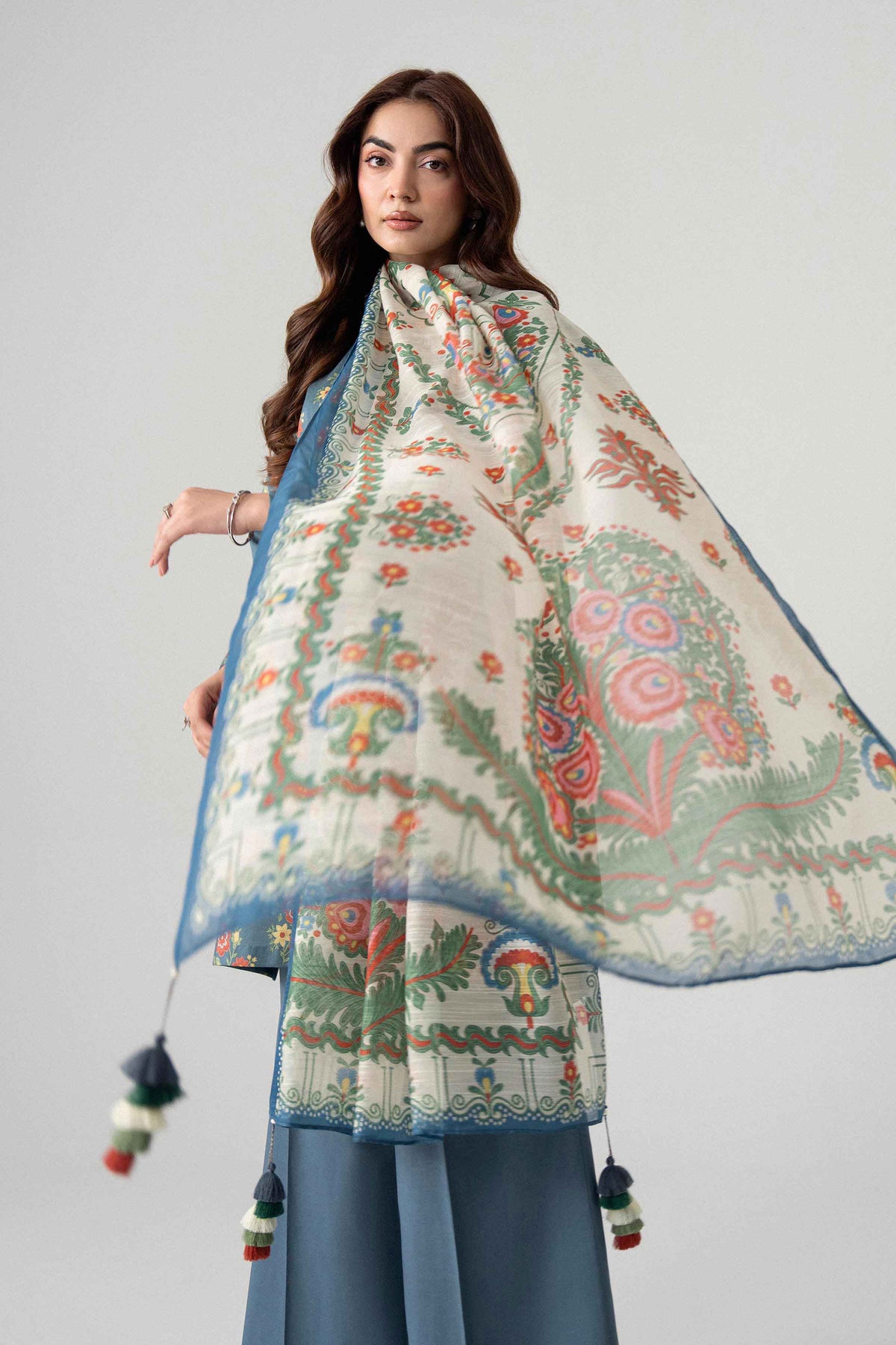 3 Piece - Digital Printed Suit - U3P-NISHA26WV1-56