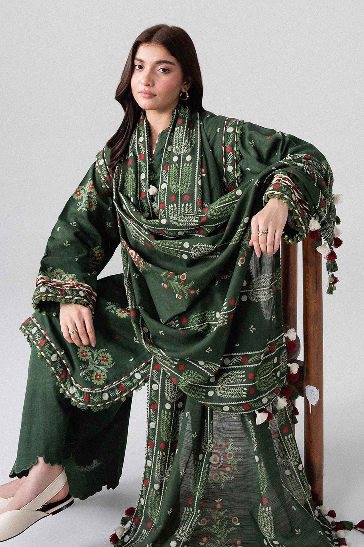 3 Piece - Printed Suit - U3P-NISHA26WV1-61