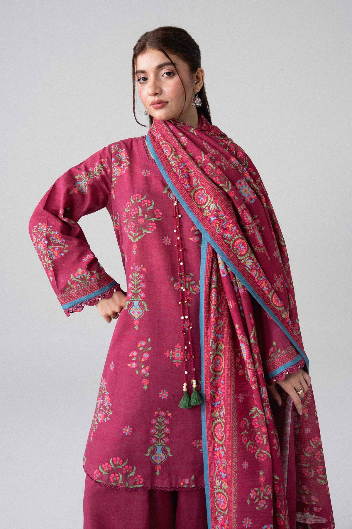 3 Piece - Printed Suit - U3P-NISHA26WV1-62